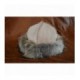 White birka-styled hat