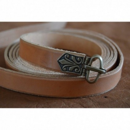 Czech style leather belt