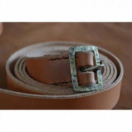 Light-brown leather belt, standard